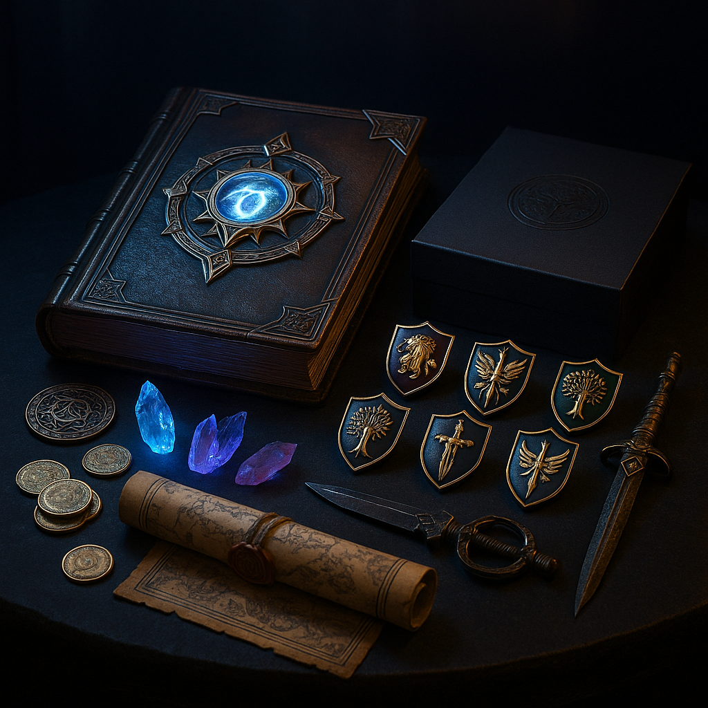 Spellandria arcane artifacts and collector's items